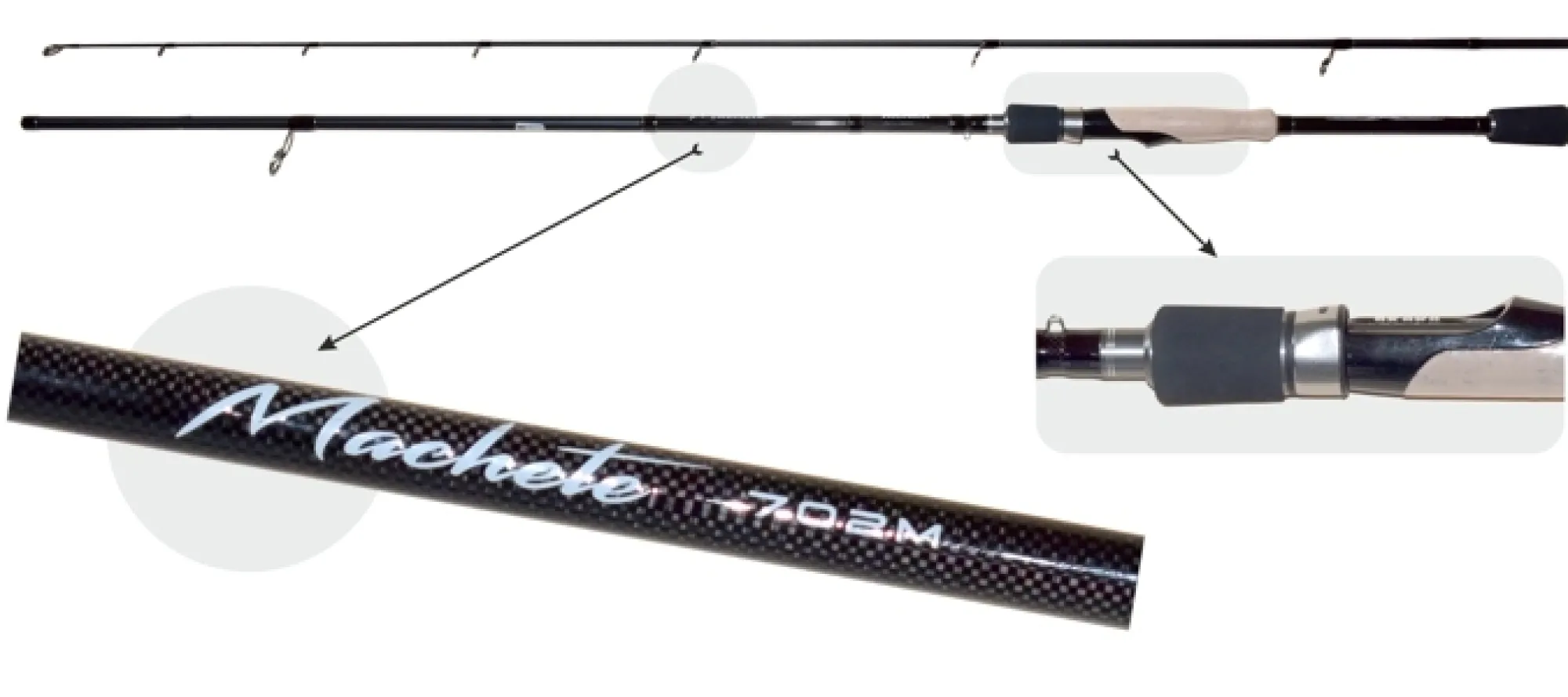 Hot Akara Machete 802M 240cm 8-32g 2-os. avokela