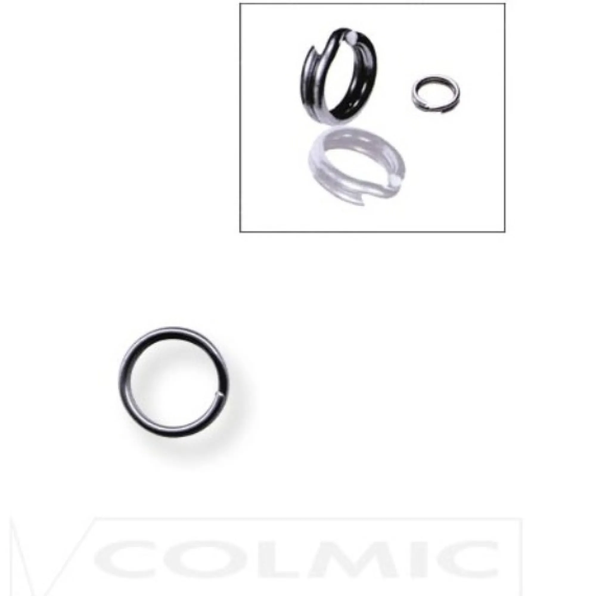 Outlet Colmic Split ring uistinrengas koko 7mm 10kpl