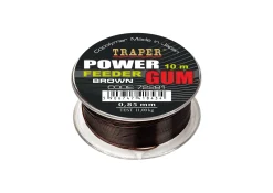 Hot Traper Feeder Gum Brown 0,65mm 10m