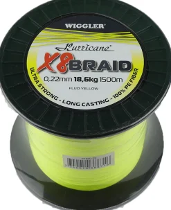Onkitukku Hurricane X8 Braid keltainen 0,32mm 31,3kg 1500m