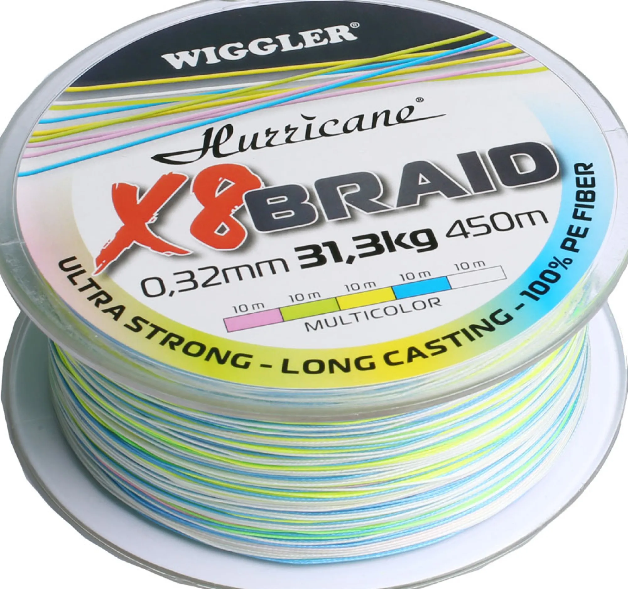 Best Onkitukku Hurricane X8 Braid monivärinen 0,32mm 31,3kg 450m