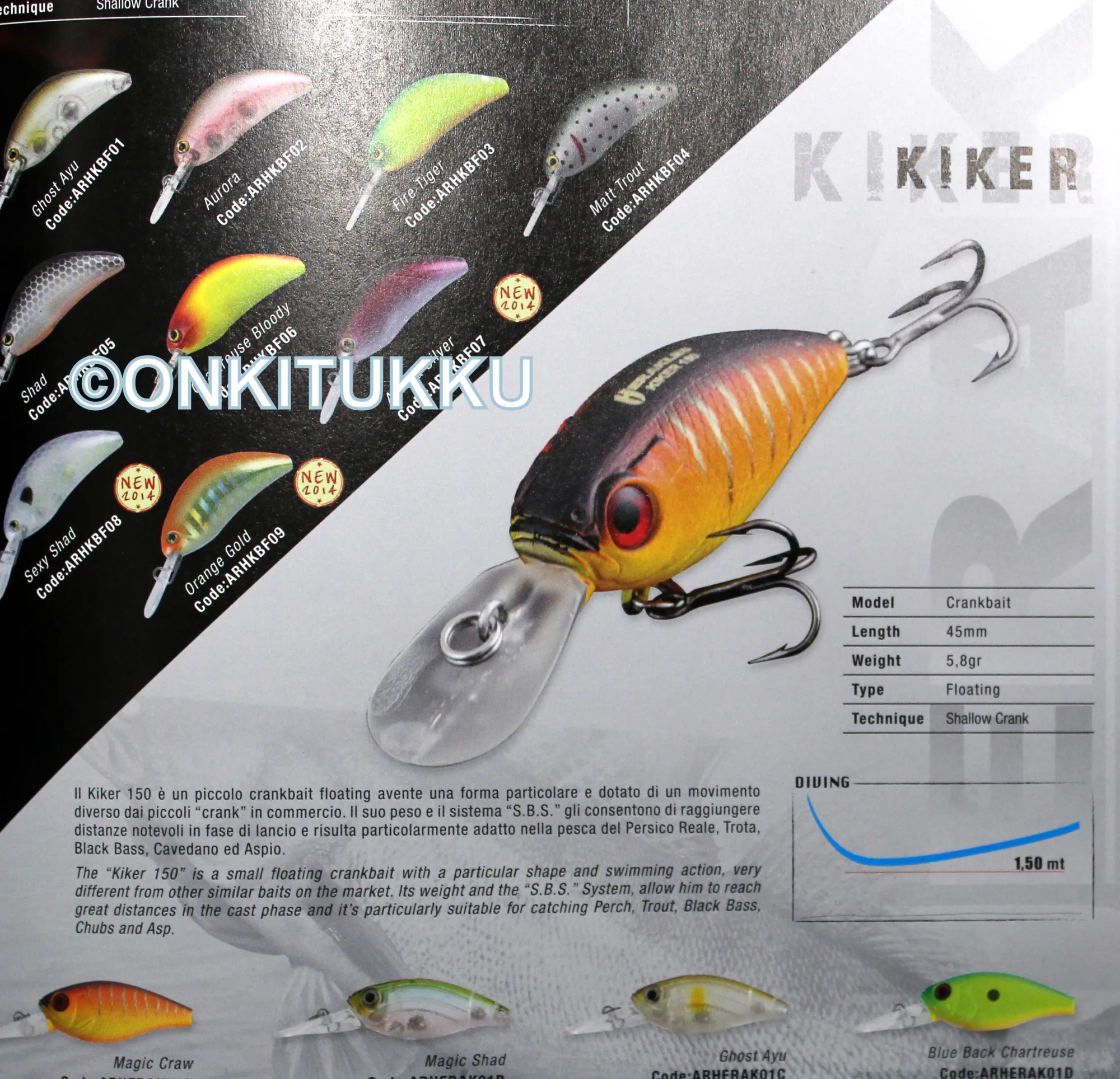 Best Herakles Kiker 150, Blue Back/Chartreuse