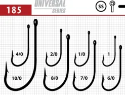 Clearance KUJIRA 185 koukku koko #10/0 3kpl
