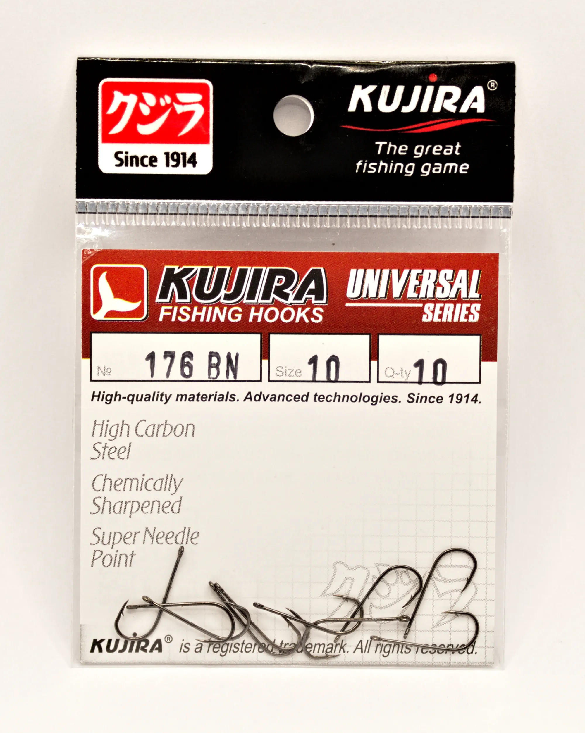 Outlet KUJIRA 176BN koukku väkäsillä #10 10kpl