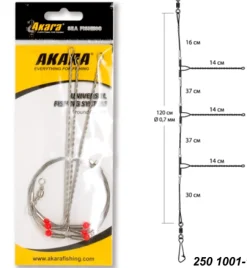Discount Akara Litka kolmella teräspuomilla ja teräsvaijerilla.