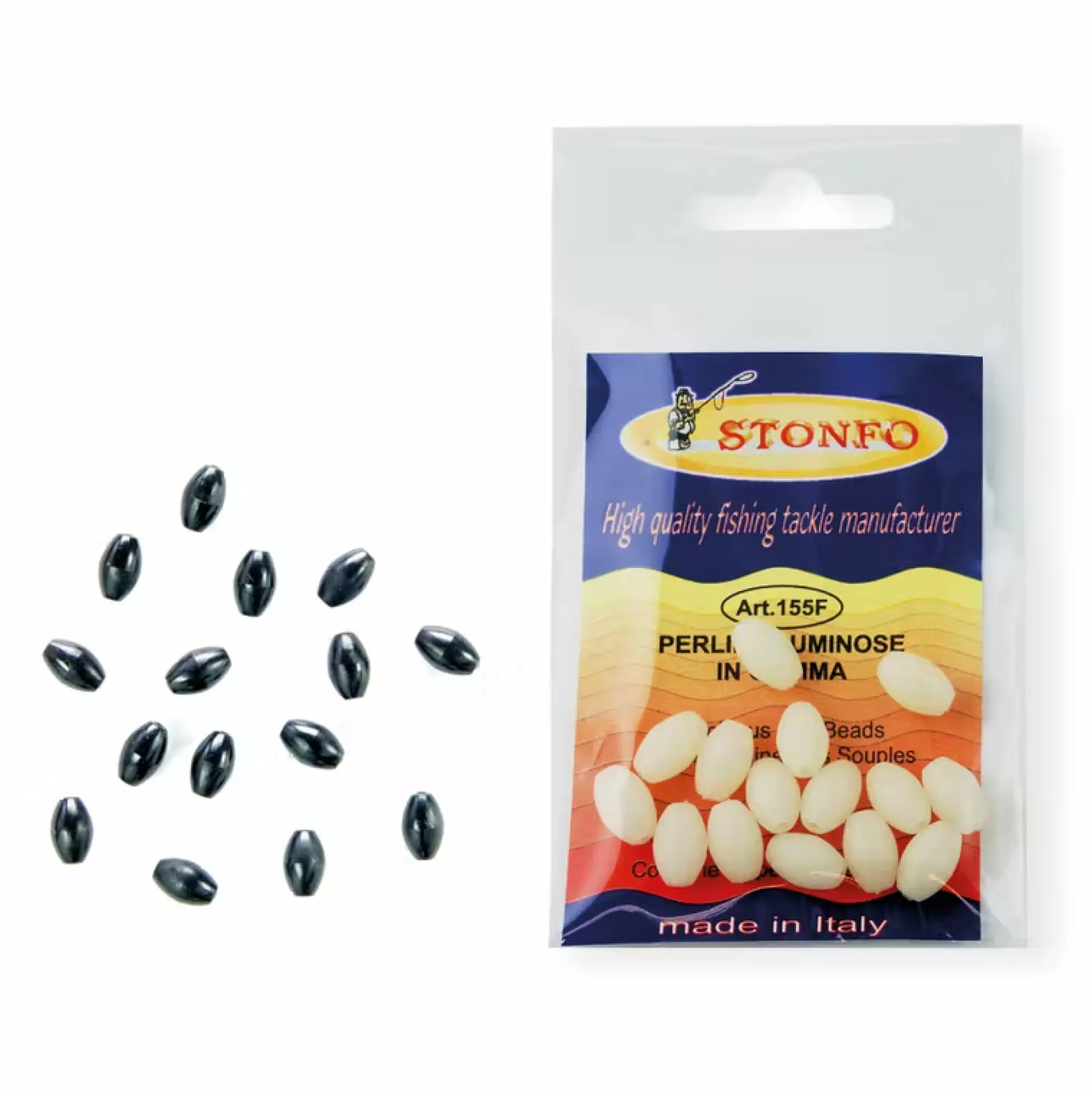 New Stonfo Muovihelmi musta 11x14mm 15kpl