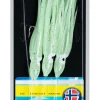 New Mustad Green glow Squid #6/0 norjan litka, vihreä hehku,