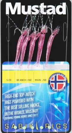 Mustad MiniShrimp Fluo pink litka #2