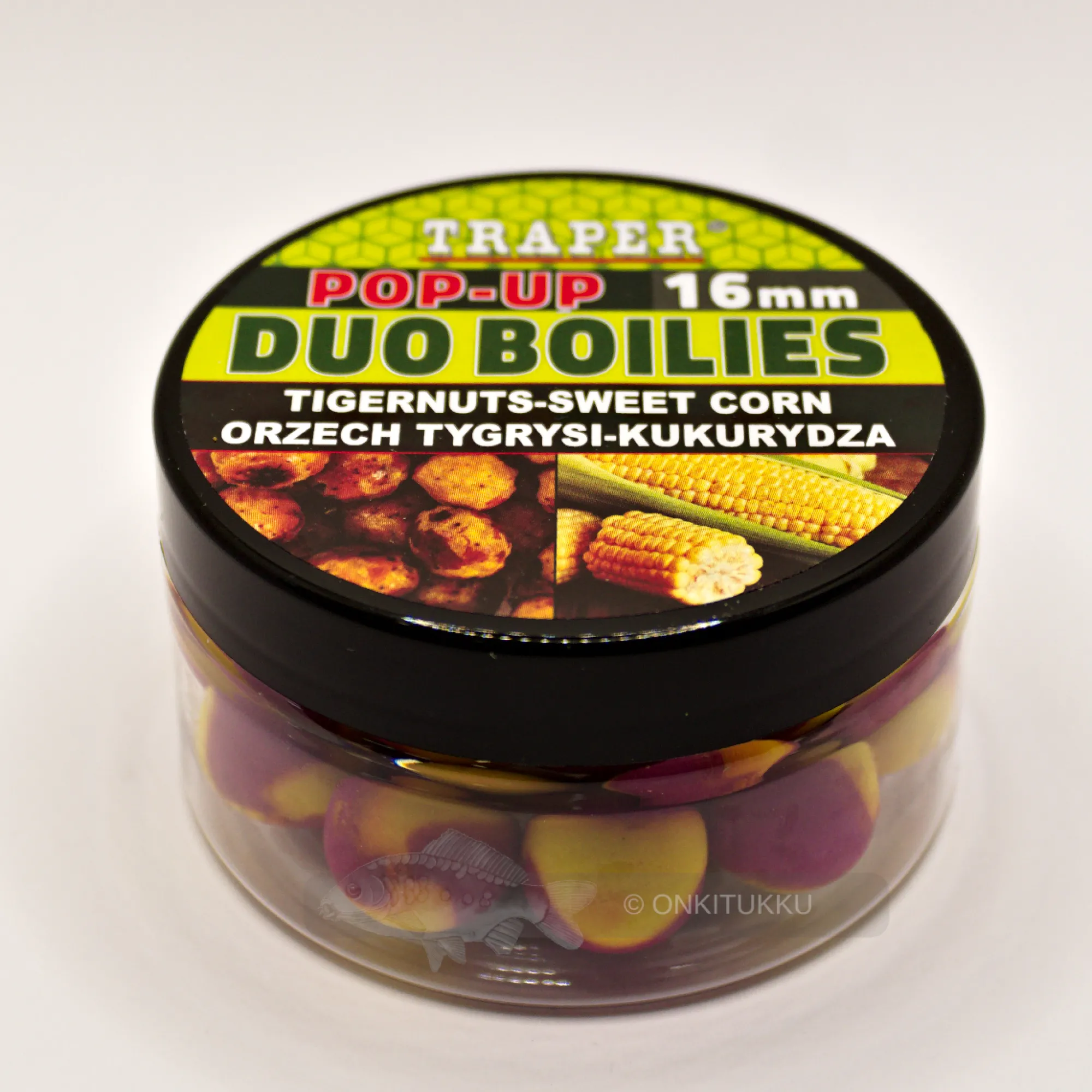 Outlet Traper Pop-up Duo Boilies Tigernuts/Sweet corn, maamanteli/maissi 16mm 40g