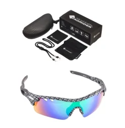 Onkitukku Tagrider Sporttiaurinkolasit Hiilikuitu kuvioinen/sininen