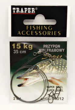 Discount Traper Wolfram leader super 5kg 35cm 2kpl