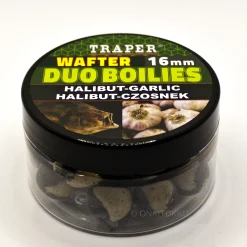 Best Traper Wafter Duo Boilies Halibut/Garlic, pallas/valkosipuli 16mm 40g